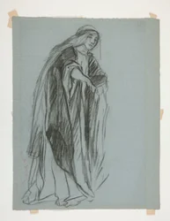 Étude de figure pour le Château des Demoiselles, de La Quête du Saint Graal