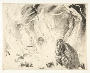 Première Apparition : Macbeth ! Macbeth ! Macbeth ! méfie-toi de Macduff., Acte IV, Scène 1, Macbeth