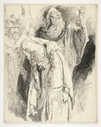Lear avec Cordelia morte dans ses bras, Acte V, Scène iii, Le Roi Lear
