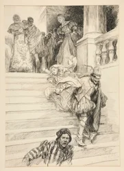 Petruchio emmène sa mariée, Acte III, Scène ii, La Mégère apprivoisée