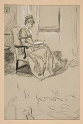 Portrait de Mme Abbey, lisant