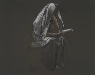 Figure assise pour