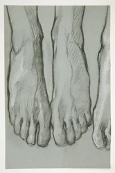 Esquisse de trois pieds (recto) ; Esquisse d