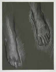 Esquisse de deux pieds