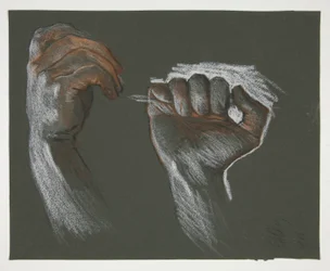 Croquis de deux mains