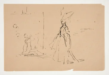 Étude pour Prêtre et la Grande Dame