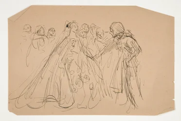 Étude pour La Quête du Saint Graal (série de quinze peintures pour la Bibliothèque publique de Boston, achevée en 1901)
