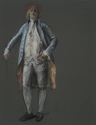Étude pour figure de Benjamin Franklin dans