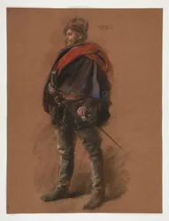 Étude pour la figure du capitaine Peter Minuit dans