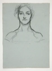 Étude pour pastel : Portrait d