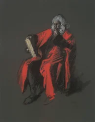 Étude pour la figure du juge en chef Thomas McKean