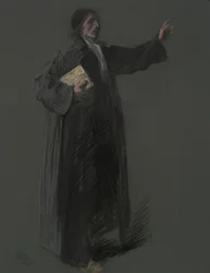 Étude pour la figure de Johann Kelpius
