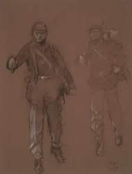 Étude pour les figures de deux soldats de la guerre civile