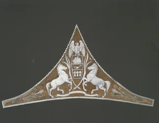 Étude pour un détail décoratif triangulaire, au capitole de l