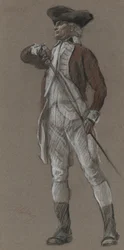 Étude du général Wayne, pour une fresque au capitole de l