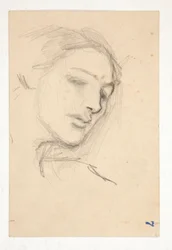 Étude de trois têtes de femme