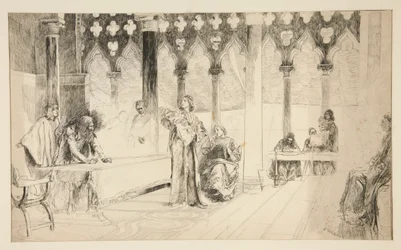 Scène de procès, du Marchand de Venise