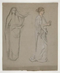 Deux femmes : étude pour
