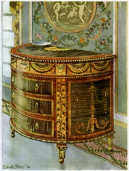 Commode en bois de satin incrusté avec montures en bronze doré, 1911-1912
