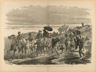 Invasion du Maryland, 1864--Driving Off Cattle and Plunder taken from Farmers by Early
