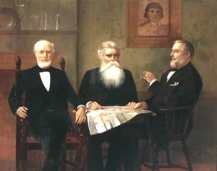 Charles Edwin Wilbour avec deux cousins