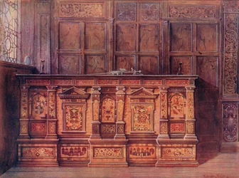 Coffre de muniments incrusté