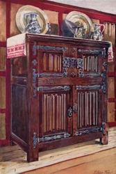 Double buffet en chêne