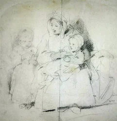 Une mère avec deux enfants