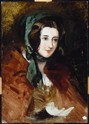 Étude de portrait de Lady Harriet Hamilton