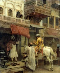 Scène de rue en Inde