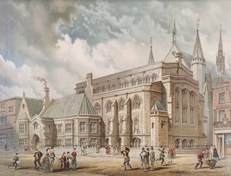 Bibliothèque de Guildhall, Londres, 1872