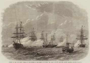 Ouverture du canal de Suez, arrivée de l