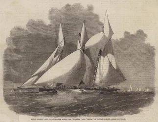 Match de Goélettes du Royal Thames Yacht Club, le Wildfire et le Vestal dans le Lower Hope
