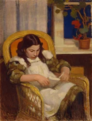 Jeune fille lisant