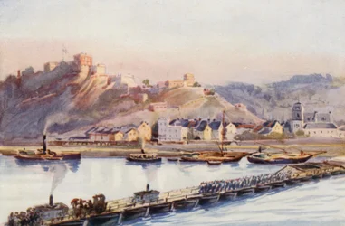 Le Rhin : Ehrenbreitstein, Le Pont de Bateaux