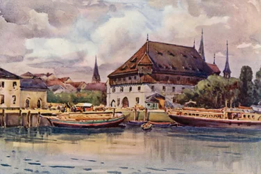 Le Rhin : La salle du conseil, Constance