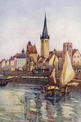 Le Rhin : Le Quai à Düsseldorf