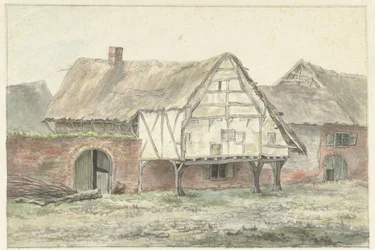 Ferme avec un mur