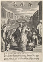 Apparition de trois Dominicains (Het leven van de heilige Thomas van Aquino)
