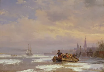 Navire dans la glace, 1854