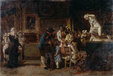 Visite au musée, par Egisto Lancerotto