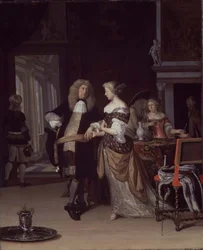 Figures dans un intérieur, 1678