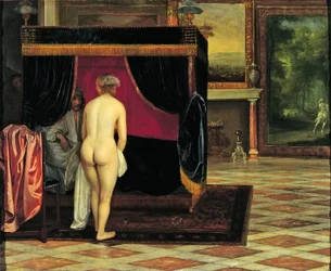 La femme de Candaule découvrant Gyges caché