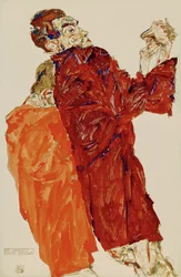 La vérité a été dévoilée (gouache, watercolour and pencil)