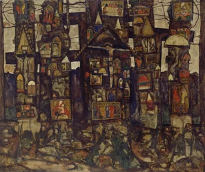 Prière en forêt, 1915