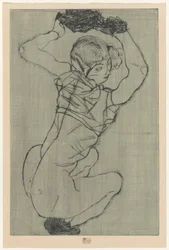 Femme accroupie