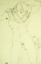 Nu agenouillé de face, 1914