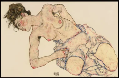 Demi-nu féminin agenouillé, 1917