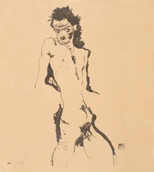 Nu masculin autoportrait, 1912