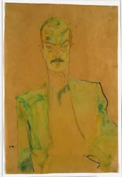 Nu sur tissu coloré, 1911
